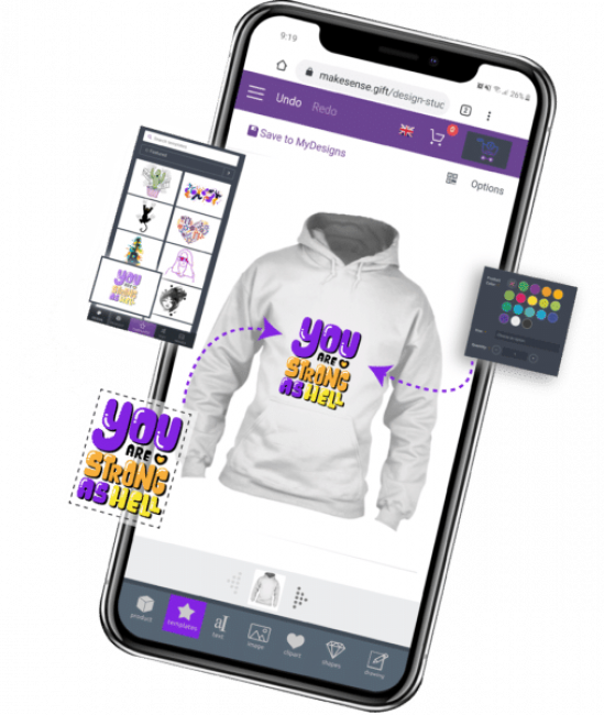 Phone Design Tools Illustration